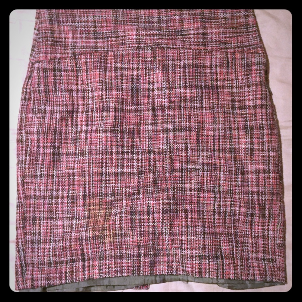 The Limited pink and brown pencil skirt, size 6